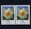 Bund Bund, Michel Nr. 2506 postfrisch waagerechtes Paar - Blumen: Narzisse -