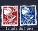 Französische Zone Französische Zone, Baden Nr. 56-57 postfrisch - 75 Jahre UPU Weltpostverein -