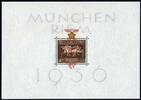 Deutsches Reich Deutsches Reich, Block 10 ungebraucht mit Falz - MÜNCHEN RIEM BRAUNES BAND -