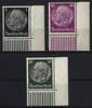 Deutsches Reich Deutsches Reich MiNr. 512, 524, 525 W BE Ecke Eckrand postfrisch - Walzendruck -