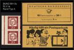 Bund Bund, Markenheftchen MH 9 v RLV Ia Typ A postfrisch - SELTEN! -