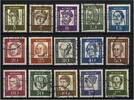 Berlin Berlin, Michel Nr. 199-213 gestempelt - Bedeutende Deutsche -