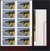 Bund Bund Folienblatt 18 postfrisch - Abart Verschnitt Schlitzperforation rechts unten -