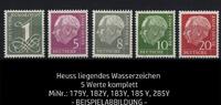 Bund Bund 179Y, 182Y, 183Y, 185 Y, 285Y liegendes Wasserzeichen postfrisch -