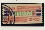 DDR DDR Dienstmarken B - ZKD Wertstreifen Billets 27 ND gestempelt -