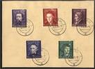 Generalgouvernement Generalgouvernement, Michel Nr. 96-100 gestempelt - KRAKAU 1943 -