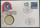 Numisbriefe DDR DDR Numisbrief | Porzellan Medaille | Meissen Philatelie 1991 Köln | Worbes 156a -