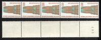 Bund Bund MiNr. 1375 u R I - 5er-Streifen postfrisch ungerade Nr. 495 Rollenmarken -