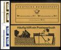 Bund Bund, Markenheftchen MH 8 II RLV X postfrisch - weite Perforation SELTEN! -