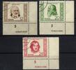 DDR DDR, MiNr. 311, 312, 313 DV III/18/211/.... Druckvermerk gestempelt -