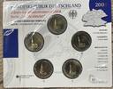 BRD Euro-Währung 5 x 2 Euro BRD 5 x 2 EURO 2008 st - ADFGJ - Hamburg St. Michaelis - OVP -