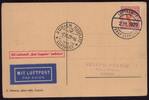 Zeppelinpost Zeppelin Postkarte LZ 127 Fahrt nach Zürich-Dübendorf Sieger 45 B -