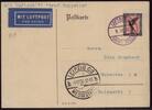 Zeppelinpost Zeppelin Postkarte LZ 127 Fahrt nach Leipzig/Görlitz 1930 Sieger 91 Ab -