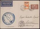Zeppelinpost Zeppelin Postkarte LZ 127 Landungsfahrt Ungarn Ungarische Post Sieger 102 Ba -