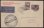 Zeppelinpost Zeppelin Brief LZ 127 Landungsfahrt nach Ungarn Ungarische Post Sieger 102 Bb -