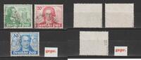 Berlin Berlin 1949, Michel Nr. 61-63 gestempelt, geprüft Schlegel BPP - Goethe -