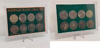 Australien und Ozeanien 4 $AUD AUSTRALIEN 50 CENT Collection 1966-1988 - 8x50ct mit einer Silbermünze -