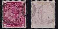 Großbritannien Großbritannien MiNr. 83 J-D gestempelt – Königin Viktoria Postage & Revenue -