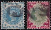 Großbritannien Großbritannien MiNr. 100-01 gestempelt – Königin Viktoria 11. Juli 1900 -