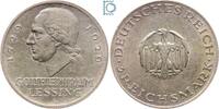 Weimarer Republik 3 Mark Weimar 3 Mark 1929 A, Gotthold Ephraim Lessing, J.335, Silber -