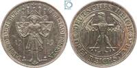 Weimarer Republik 3 Mark Weimar 3 Mark 1929 E, 100 Jahre Burg und Stadt Meissen, J.338, Silber -