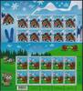 Schweiz SCHWEIZ MiNr. 2827-28 Kleinbogen postfrisch - 90 Jahr LEGO Spielwarenhersteller -