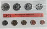 BRD Mark-Währung 1 Pf.- 5 DM BRD KMS 1974 J - PP 1 Pf. - 5 Mark Silberadler Polierte Platte DM OVP -