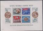DDR DDR, Block 9 A YI postfrisch, geprüft Schönherr BPP - Marx-Block gezähnt -