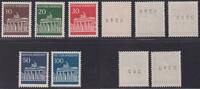 Bund Bund MiNr. 506-510 w R Rollenmarken gerade Nr. postfrisch - Planatol-Gummie -