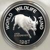 Tiere & WWF 200 PISO PHILIPPINEN - 200 PISO 1987 PP - TAMARAU - 925 Silber WWF OVP CoA -