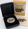 Australien und Ozeanien 1 Dollar Tuvalu 1 Dollar 2012 | Wildlife in Need: Black Rhinoceros | 1 oz Silber | Box + CoA -