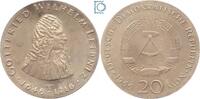20 Mark Gedenkmünzen 20 Mark DDR 20 Mark 1966 - Gottfried Wilhelm Leibnitz - stempelglanz - J.1518 -