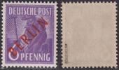 Berlin Berlin MiNr. 22 postfrisch, geprüft Schlegel BPP, 6 Pf. Rotaufdruck -