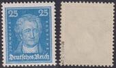 Deutsches Reich Deutsches Reich, MiNr. 393 postfrisch, 25 Pf. J. W. von Goethe -