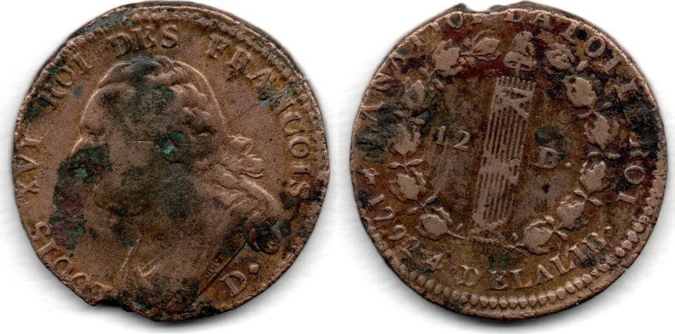 15 солей. Buttonwood Coin 1792.