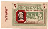 Bon de Solidarité 5 Francs -