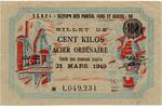 France - Frankreich 100 Kilos Acier Ordinaire OCRPI -