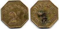 2 Francs  Baccarat Viatour - Entrepreneur Travaux Publics VF