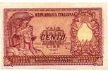 Italie - Italy - Italien 100 Lires -