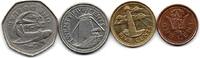 Barbades Lot de 4 Monnaies -