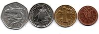 Barbades Lot de 4 Monnaies -