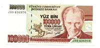 Turquie - Turkey 100000 Lira 1991 vz+ 1.30 £  +  4.25 £ shipping