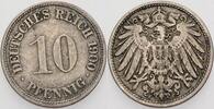 Kleinmünzen-Kaiserreich 10 Pfennig Grosser Adler -