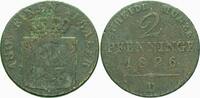 Preußen 2 Pfennige Friedrich Wilhelm III. 1797-1840 -