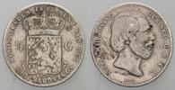 Niederlande-Königreich 1/2 Gulden Willem III., 1849-1890. -