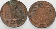 Belgien-Königreich 5 Centimes Leopold I 1831-1865. -