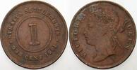 Straits Settlements 1 Cent Victoria , 1837-1901 -