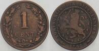 Niederlande-Königreich 1 Cent Wilhelmina I. 1890-1948. -