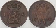 Niederlande-Königreich 1 Cent Willem III., 1849-1890. -