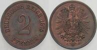 Kleinmünzen-Kaiserreich 2 Pfennig Kleiner Adler -